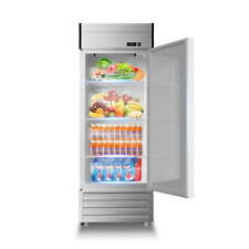 New Commercial Reach-in Refrigerator Cooler Stainless Steel Solid Door 23 Cu.ft