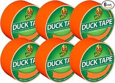 Duck 1265019 Fluorescent Orange Printed Duct Tape 1.88 X 15 Yds -case 6 Rolls