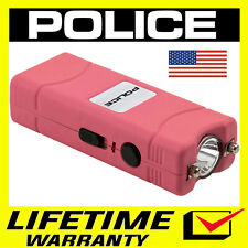 Police Stun Gun 801 400 Bv Pink Mini Rechargeable Led Flashlight