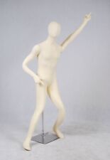 Male Adult Fully Flexible Foam Mannequin Dress Form With Base And Removable Head