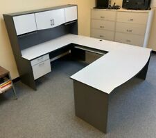 U-shaped Computer Desk With Hutch - 4 Piece