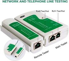Network Cable Tester Lan Rj45 Rj11 Cat5e Cat6 Ethernet Wire Line Test Tools Kit
