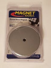 Magnet Source 95 Lb. Heavy Duty Magnetic Round Bases Magnet 07223 New