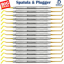 Dental Composite Filling Instruments Spatula Plugger Titanium Gold Tips