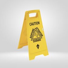 Agio - 17x12 Wet Floor Caution Sign Warning Sign Yellow Color
