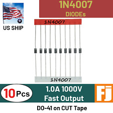 10 Pcs 1n4007 Diode 1a 1000v Rectifier Diode Do-41 Fast In4007 Us Ship Exp
