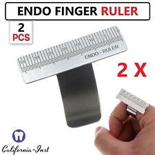 2x Endodontic Finger Ruler Span Measuring Root Canal Scaler Gauge Endo Ring