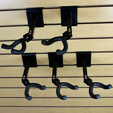 Guitar Hanger Slatwall Adjustable 270 Black Steel Foam 3 Oc Spacing Set Of 5