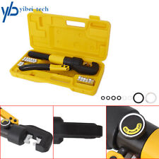 10 Ton Hydraulic Wire Crimper W 8 Dies Battery Cable Lug Terminal Crimping Tool