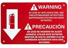  K Class Fire Extinguisher Sign 7 X 11 Rigid Plastic