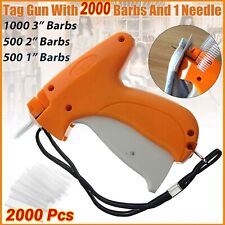 New Garment Clothing Price Label Tagging Tag Tagger Gun With 2000 Barbs 2 Needle