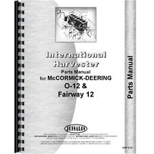 New Mccormick Deering O12 Tractor Parts Manual