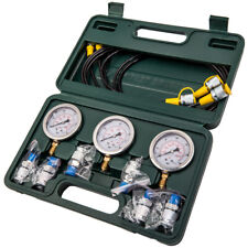 Hydraulic Pressure Testing Gauge Diagnostic Couplings Check Hose Kit Excavator
