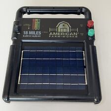 American Farm Works 18 Miles Solar Electric Fence Controller Battery Powered