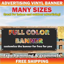 Custom Vinyl Mesh Banner Sign Full Color - Free Design For Outdoor Indoor Use