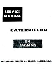 Caterpillar D4 D-4 Tractor Service Manual 78a1- Up Cat