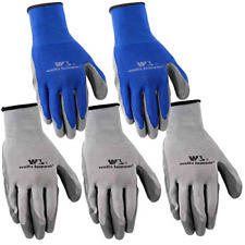 5-pair Pack Wells Lamont Nitrile Work Gloves Lightweight Abrasion Resistant 