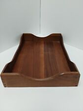 Harry C. Hedberg Company Vtg Stock No. 922 Wooden Dovetail Desk Box Paper Tray