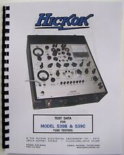 1971 Hickok 539b 539c Manual All The Test Data There Is With Western Electric
