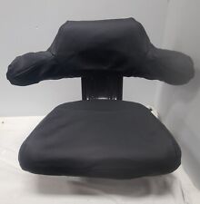 Universal Tractor Seat Covers Made In Black Leatherette With Wrap Around Armrest