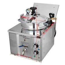 110v 16 L Commercial Electric Pressure Fryer Chicken Deep Fryer Machine 304 Ss