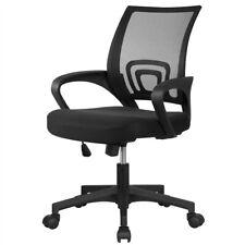 Ergonomic Mesh Office Chair Adjustable Height Desk Chair With Wheels Black Used
