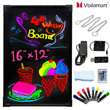 Voilamart Led Light Up Writing Board Flashing Illuminated Message Menu Sign