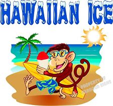Hawaiian Decal 36 Shave Ice Concession Trailer Food Truck Cart Vinyl Sticker