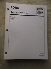 Ford Newholland 1100 Tractor Operators Manual