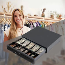 Cash Register 5 Bill 5 Coin Cash Drawer Money Tray W Lock For Pos System Store