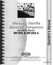 Massey Ferguson 205 Tractor Owners Operators Manual 205-4 Diesel Compact