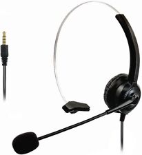 Voisplus 3.5mm Headset W Microphone For Skype Zoom Business Office Calls