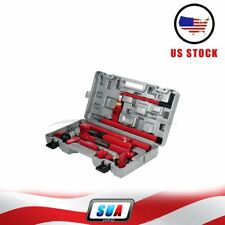 10ton Porta Power Hydraulic Jack Kit Body Frame Lift Ram Vehicle Repair Tools