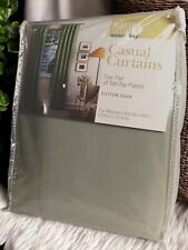 Vintage 1999 Martha Stewart Everyday Cotton Duck Casual Tab-top Casual Curtains
