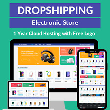 Electronic Store Amazon Business Affiliate Dropshipping Website 1 Year Hosting