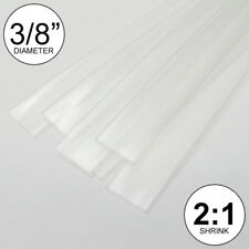 38 Id Clear Heat Shrink Tube 21 Ratio Wrap 6x9 4 Ft Inchfeetto 10mm