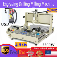 Usb 4 Axis Cnc6090 Router Engraver Metal Carving Drill Milling Machinehandwheel