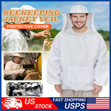 Beekeeping Jacket Suit Bee Suit Ventilated Keeping Protecting Jacket Veil Hat