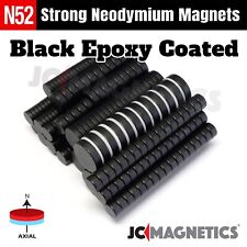 Epoxy Coated Super Strong N52 Rare Earth Round Neodymium Magnet Discs Black