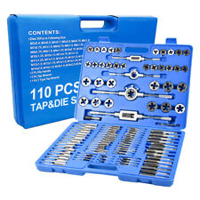 110pcs Metric Tap And Die Set M2-m18 Rethreading Tools Coarse And Fine Threads