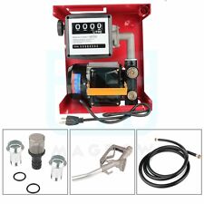 110v 155w Oil Pump Electric Gas Fuel Transfer Pump Automatic Oil Diesel Wmeter