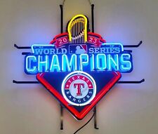 Texas Rangers 2023 World Series 24x24 Neon Light Sign Lamp Hd Vivid Printing