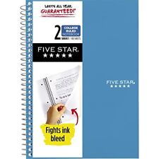 Five Star Small Spiral Notebook 2-subject College Ruled Paper 9-12 X 6...