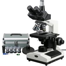 Amscope 40-2000x Phase Contrast Turret Veterinary Trinocular Compound Microscope