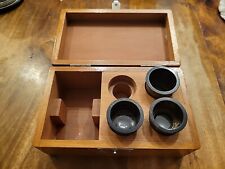 Antique Bausch Lomb Ampliplan Low Med High Lens Microscope Parts