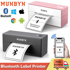 Munbyn Bluetooth Thermal Label Printer 4x6 Shipping Label Maker For Amazon Ebay