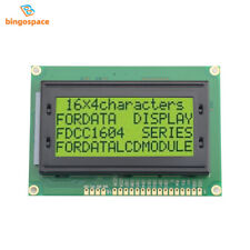Lcd1604 16x4 Character Lcd Display Module Lcm Yellow Blacklight 5v For Arduino