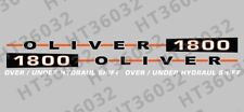 Oliver Farm Tractor 1800 Decals Graphic Stickers On High Quality Vinyl Full Size