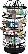 5 Tiers Metal Rotating Earring Holder Organizer Exquisite Jewelry Display Stand