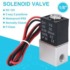 18 12v Dc Electric Solenoid Valve Air Gas Water Fuel Normally Closed 2 Way